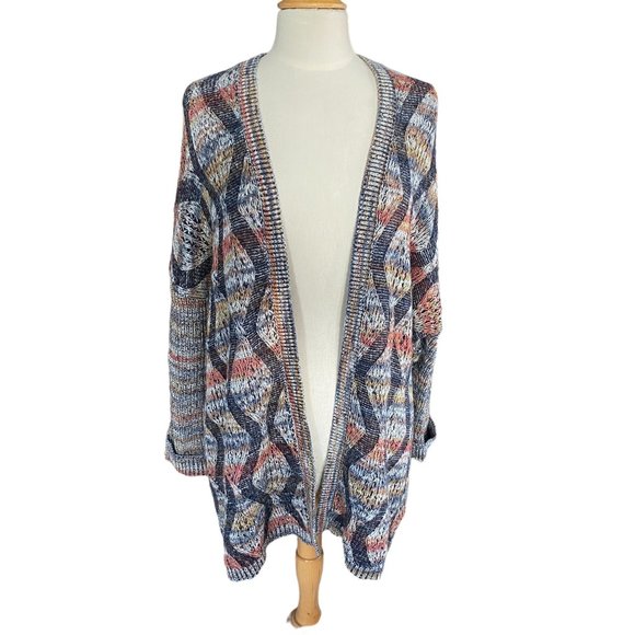 Soft Surroundings Pendley Wool Boho Slouchy Western Equestrian Cardigan-L/XL - Picture 15 of 15